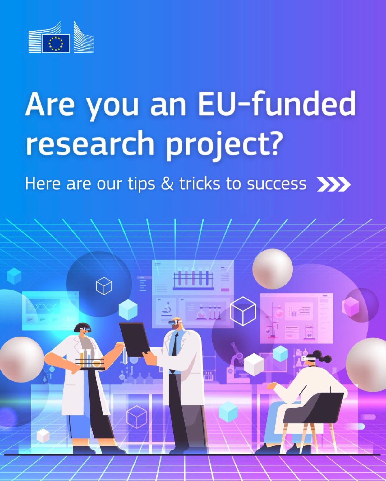 ✍️ Projetos financiados pela União Europeia: recursos essenciais para investigadores
Este ano, centenas de ideias inovadoras foram selecionadas para financiamento europeu no âmbito do Horizon Europe, abordando desafios societais centrais como as alterações climáticas, a saúde, a segurança alimentar, a segurança, a instabilidade das carreiras em investigação e muito mais.
Quer esteja a iniciar um novo projeto ou a otimizar um projeto em curso, existem recursos fundamentais que podem apoiar todas as fases do processo, da gestão à comunicação de resultados e impacto em políticas públicas.
📌 Reunimos alguns guias práticos e úteis:
🟣 10 dicas para uma gestão bem-sucedida de projetos europeus
https://lnkd.in/dXMzVr8g
🟣 Porquê e como partilhar resultados de investigação
https://lnkd.in/ddnM-wVH
🟣 10 passos para chegar e informar decisores políticos
https://lnkd.in/d59TS9Rn
🟣 Noções essenciais sobre comunicação de projetos de investigação
https://lnkd.in/d7_xFcZ2
🟣 Cumprir os princípios da Ciência Aberta (#OpenScience)
https://lnkd.in/dRbwD5uu
🔬 No APPsyCI, valorizamos uma investigação rigorosa, colaborativa e com impacto real, alinhada com as prioridades europeias e com uma ciência aberta, acessível e socialmente relevante.
#APPsyCI #HorizonEurope #ispa #CiênciaAberta Instagram Post